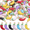 SUNNYCLUE 100Pcs Rack Plating Alloy Enamel Pendants FIND-SC0010-85-1