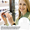 AHADERMAKER 100Pcs Transparent PVC Glasses Price Tags Sleeve CDIS-GA0001-03-7