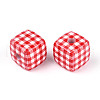 Printed Opaque Acrylic Beads MACR-N018-03-3