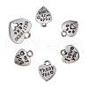 Tibetan Style Alloy Charms TIBE-CJ0001-08-6