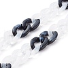 Handmade Acrylic Curb Chains AJEW-JB00943-03-2