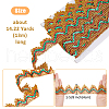 13M Sequin Polyester Wavy Lace Ribbon OCOR-WH0090-037A-2
