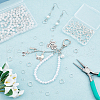 DICOSMETIC 120Pcs 3 Styles 304 Stainless Steel Split Rings STAS-DC0009-12-6