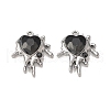 Alloy Glass Pendants PALLOY-P291-13B-02-2