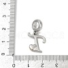 Brass European Dangle Charms KK-Z097-01T-GP-3