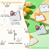 8Pcs 8 Styles Acrylic Brooches FIND-CJ0001-94-9
