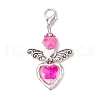 7Pcs 7 Colors Angel Glass Pendant Decorations HJEW-JM02788-01-4