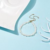 Mother's Day Jewellery Natural Pearl Beaded Slider Bracelet for Women BJEW-JB08330-01-2