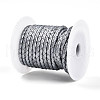 Braided Cowhide Leather Cord NWIR-N005-01L-4mm-2