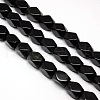 Natural Obsidian Faceted Rhombus Beads Strands G-L235A-05-1