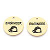 201 Stainless Steel Pendants STAS-T064-37G-27-2