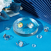 Unicraftale DIY Blank Dome Open Ring Making Kit DIY-UN0005-17-2