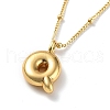 Initial Letter Brass Pendant Necklaces NJEW-A015-21G-Q-1