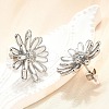 304 Stainless Steel Flowers Stud Earrings for Women EJEW-R023-02P-2