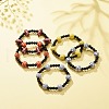 Sport Theme Acrylic Beaded Stretch Bracelet for Men Women BJEW-JB08549-2