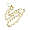 Brass Butterfly Link Chain Necklaces NJEW-M108-15G-2