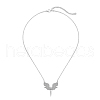925 Sterling Silver Pendant Necklaces NJEW-L179-02P-2