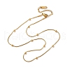 304 Stainless Steel Satellite Chains Necklaces for Women NJEW-M107-05B-G-2