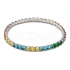 Cubic Zirconia Stretch Bracelets BJEW-G695-03P-01-2