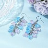 Heart Transparent Acrylic Dangle Earrings EJEW-JE06365-02-1