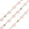 Dyed Natural Jade Round Beaded Chain CHS-C006-01B-1