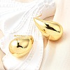 Rack Plating Brass Twist Teardrop Stud Earrings for Women X-EJEW-K247-02G-2