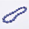 Natural Lapis Lazuli Beaded Necklaces NJEW-JN01938-01-1