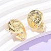 Brass Stud Earrings EJEW-Q017-06G-3