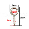 Brass Screw Eye Peg Bails PW-WGD8EF1-03-1