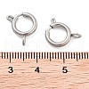 Non-Tarnish 304 Stainless Steel Spring Ring Clasps STAS-E104-09E-P-3