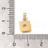Ion Plating(IP) 304 Stainless Steel Micro Pave Cubic Zirconia Pendants STAS-H228-04G-03-3