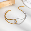 Stainless Steel Snake Chain Bracelets & Necklaces Sets for Women NW5875-1-4