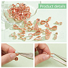   54Pcs 9 Styles Brass Ice Pick Pinch Bails for Pendant Making KK-PH0009-96-4