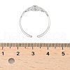 Non-Tarnish 304 Stainless Steel Witch Knot Open Cuff Rings for Women AJEW-U005-01P-4