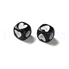 Opaque Acrylic Beads OACR-D301-07-2
