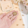 Beebeecraft 12Pcs Brass Earring Nuts KK-BBC0016-32-3
