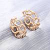 Alloy Silicone Clip-on Earrings EJEW-Z120-01G-01-1