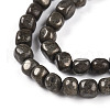 Natural Pyrite Beads Strands G-N346-04A-01-4