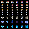  24 Style Transparent K9 Glass Cabochons GLAA-TA0001-24-3