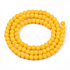 Opaque Glass Beads Strands GLAA-T032-P4mm-MD08-3