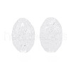 Transparent Crackle Acrylic European Beads CACR-S010-10-2