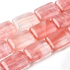 Cherry Quartz Glass Beads Strands G-S386-A09-2