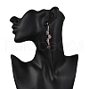 Natural Amethyst Earrings Dangle Earrings EJEW-TA00653-02-3