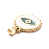 304 Stainless Steel Enamel Pendants STAS-F277-14G-3