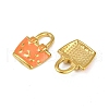 304 Stainless Steel Enamel Pendants STAS-Z140-03G-01-2