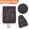 Rectangle Cowhide Leather Jewelry Storage Pouches AJEW-WH20002-33B-01-2