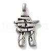 304 Stainless Steel Pendants STAS-Z098-10AS-1