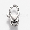 Tarnish Resistant Polished 316 Surgical Stainless Steel Lobster Claw Clasps STAS-Z013-05B-2