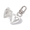 Heart Brass Locket Pendant Decorations HJEW-JM03003-4