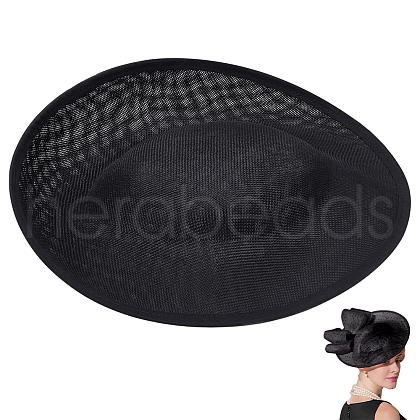 Linen Mini Hat Fascinator Base AJEW-WH0561-32A-1